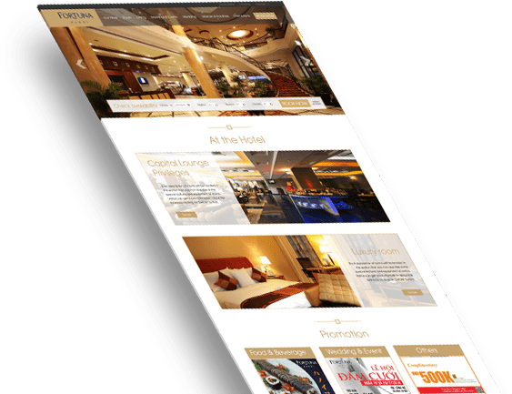 BicWeb - Thiết kế website Khách sạn chuyên nghiệp